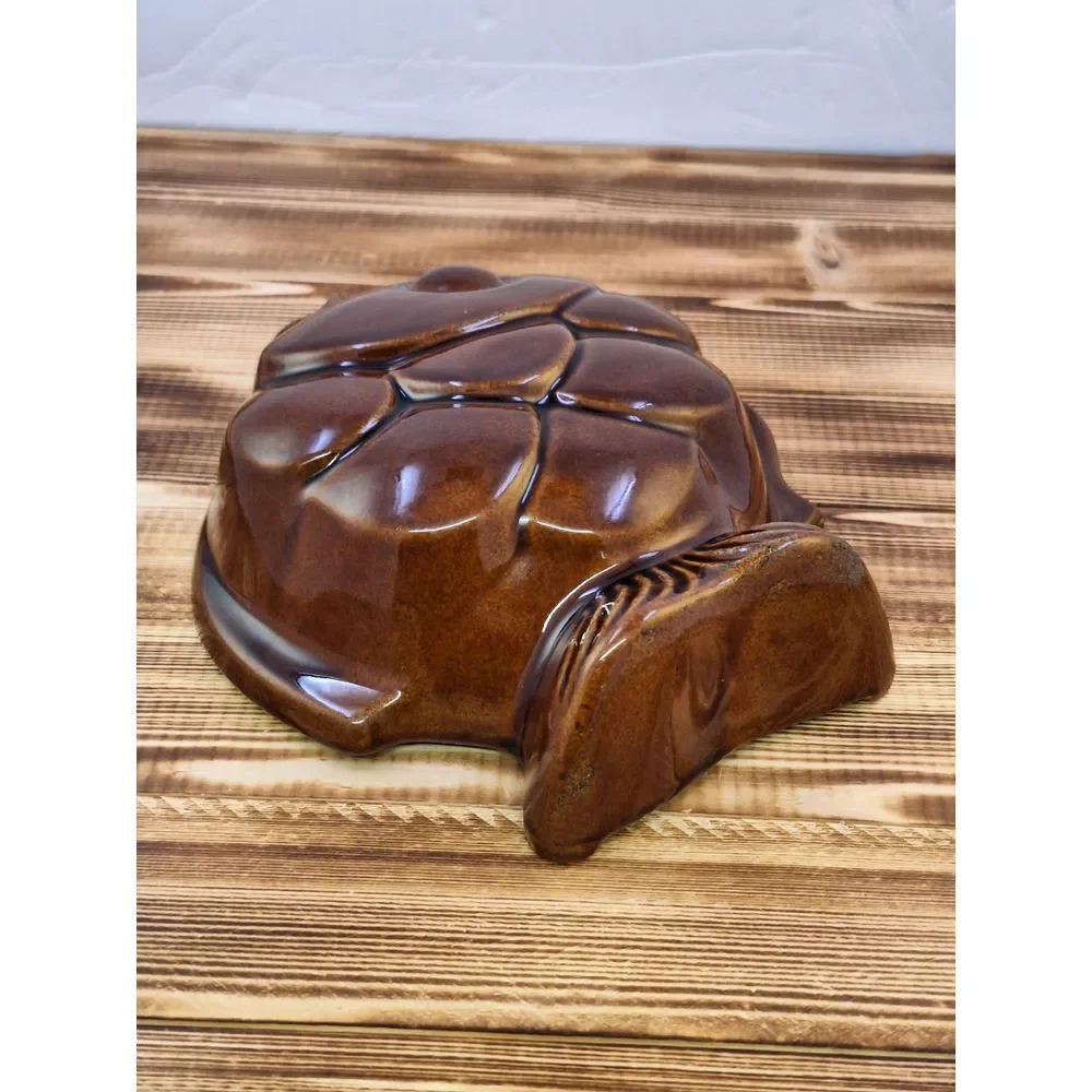 Vintage West German Brown Earthenware Fish Ceramic Pudding Pastry Mold W Germany